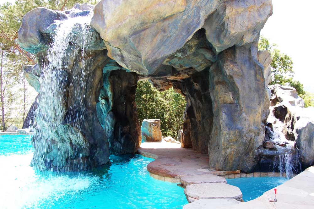 Pan Residence Los Altos Hills Cave Pool